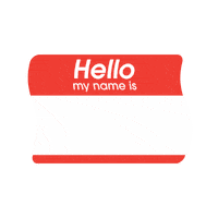 Hello My Name Is Sticker by unicore world