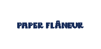 paperflaneur text blue yellow brand Sticker