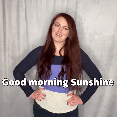 Good morning Sunshine