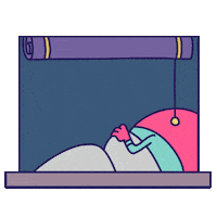 Tired Good Night Sticker by ixel yav