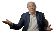 David Attenborough Privilege Sticker by PBS
