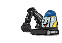 Hyundai Excavator Sticker by HCE
