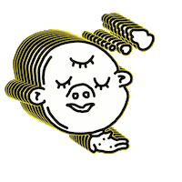 Doodle Sleeping Sticker by Dan Flow Art