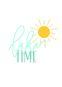 heathersletters sun lake laketime lakesun Sticker