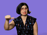 negin farsad thumbs down GIF by Earwolf