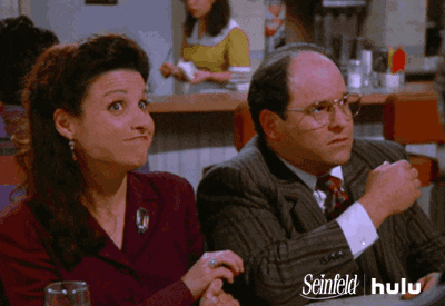 george costanza elaine GIF by HULU