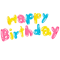 Happy Birthday Word Sticker