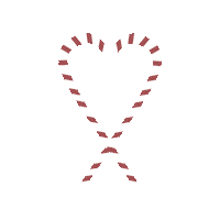 Candy Cane Sticker by tinytype