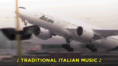 take off italy GIF by Team Coco