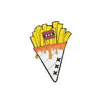 aberdam aberdam dutch fries aberdam dutch fries backyardbeachcollective Sticker