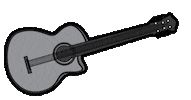 elvisnick music guitar song one Sticker