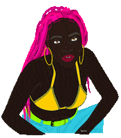 Black Lives Matter Fashion Sticker by Tyler Resty