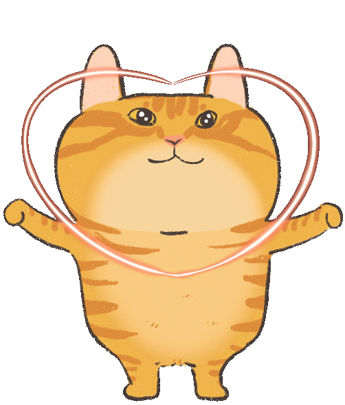 In Love Cat Sticker