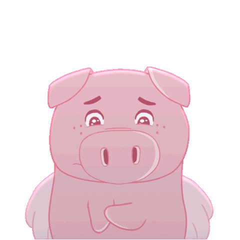 Sad Flying Pig Sticker by PositivelyPigasus