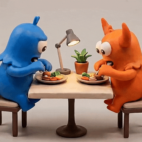 Everyday Life Eating GIF by Momo & Tulus