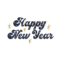 Happy New Year Christmas Sticker by BrittDoesDesign