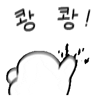 420gram00 character punch duck 캐릭터 Sticker