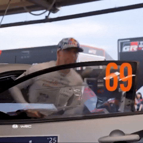 Hello GIF by FIA World Rally Championship