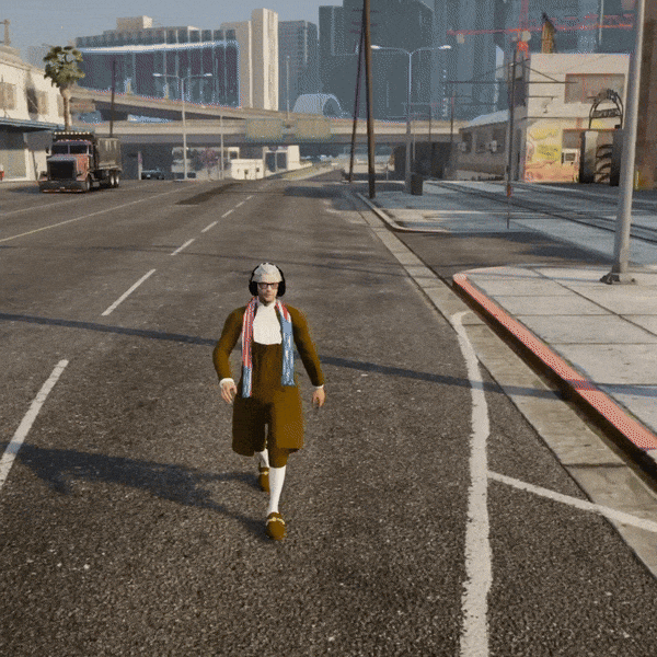 Driving Away Video Game GIF