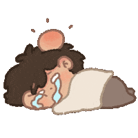 Sad Fight Sticker by Cosytales
