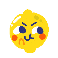 Lemon Laughing Sticker