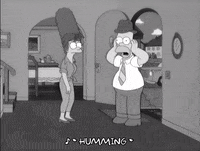 humming homer simpson GIF