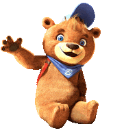 Happy Bear Sticker by Beskidzkie