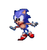 go fast sonic the hedgehog Sticker by Leroy Patterson