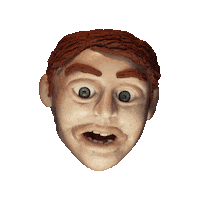 water face Sticker by Trent Shy Claymations