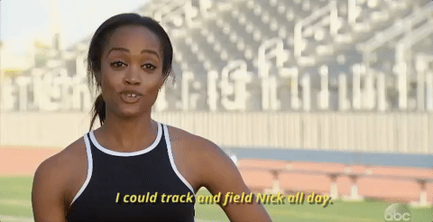 season 21 i could track and field all day GIF by The Bachelor