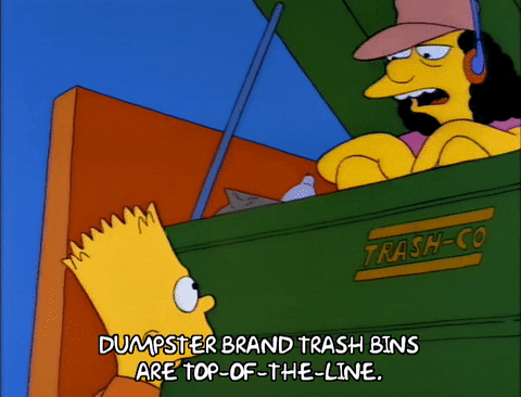 Season 3 Trash GIF by The Simpsons