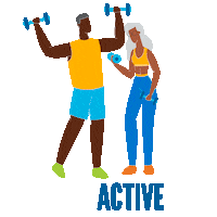 Fitness Stay Active Sticker by SilverSneakers
