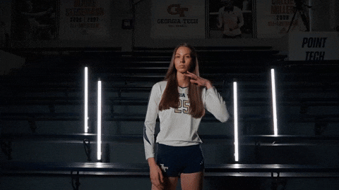 Georgia Tech Volleyball GIF by Georgia Tech Yellow Jackets