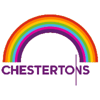 Rainbow Pride Sticker by Chestertons