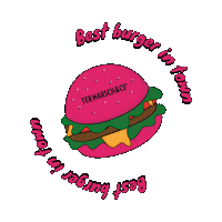 Amsterdam Hamburger Sticker by Ter Marsch & Co