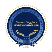Happy North Carolina Sticker by Biden Inauguration Committee