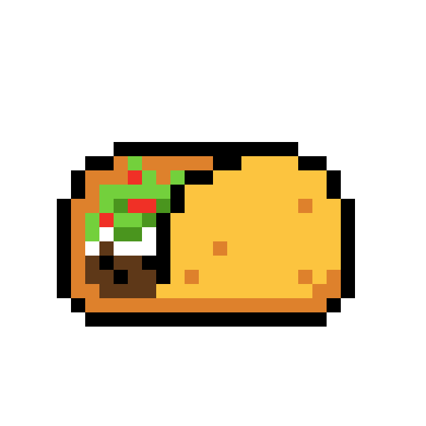 8 Bit Food Sticker by HAZ