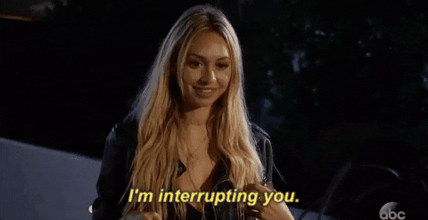 interrupting episode 2 GIF by The Bachelor