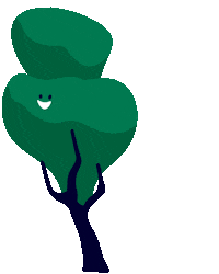 Happy Tree Sticker by Odd Bleat