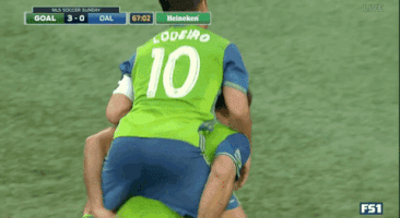 goal hug GIF by Seattle Sounders