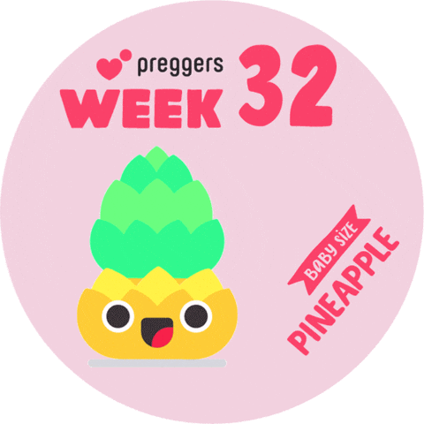 Baby Pineapple Sticker by Preggers