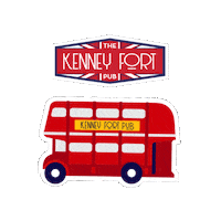 Londonbus Sticker by The Kenney Fort Pub