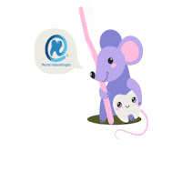 Mouse Tooth Sticker by G13Group