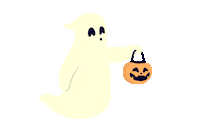 feedmemotion animation halloween scary spooky Sticker