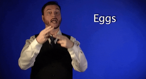 sign language eggs GIF by Sign with Robert