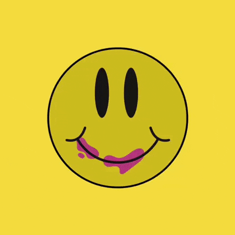 lamunino happy smile yellow cake GIF