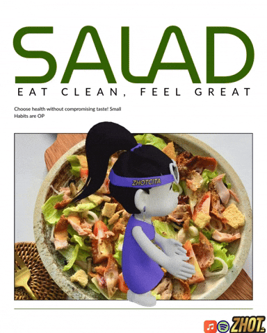 Salad Bowl GIF by Zhotcita