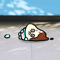 Sad Ice Cream GIF by LINE FRIENDS