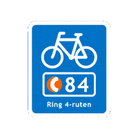 Supercykelstierne supercykelstier supercykelsti cycle super highways ring 4-ruten Sticker
