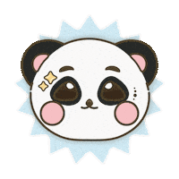 lightupkshop star panda happy face cute panda Sticker